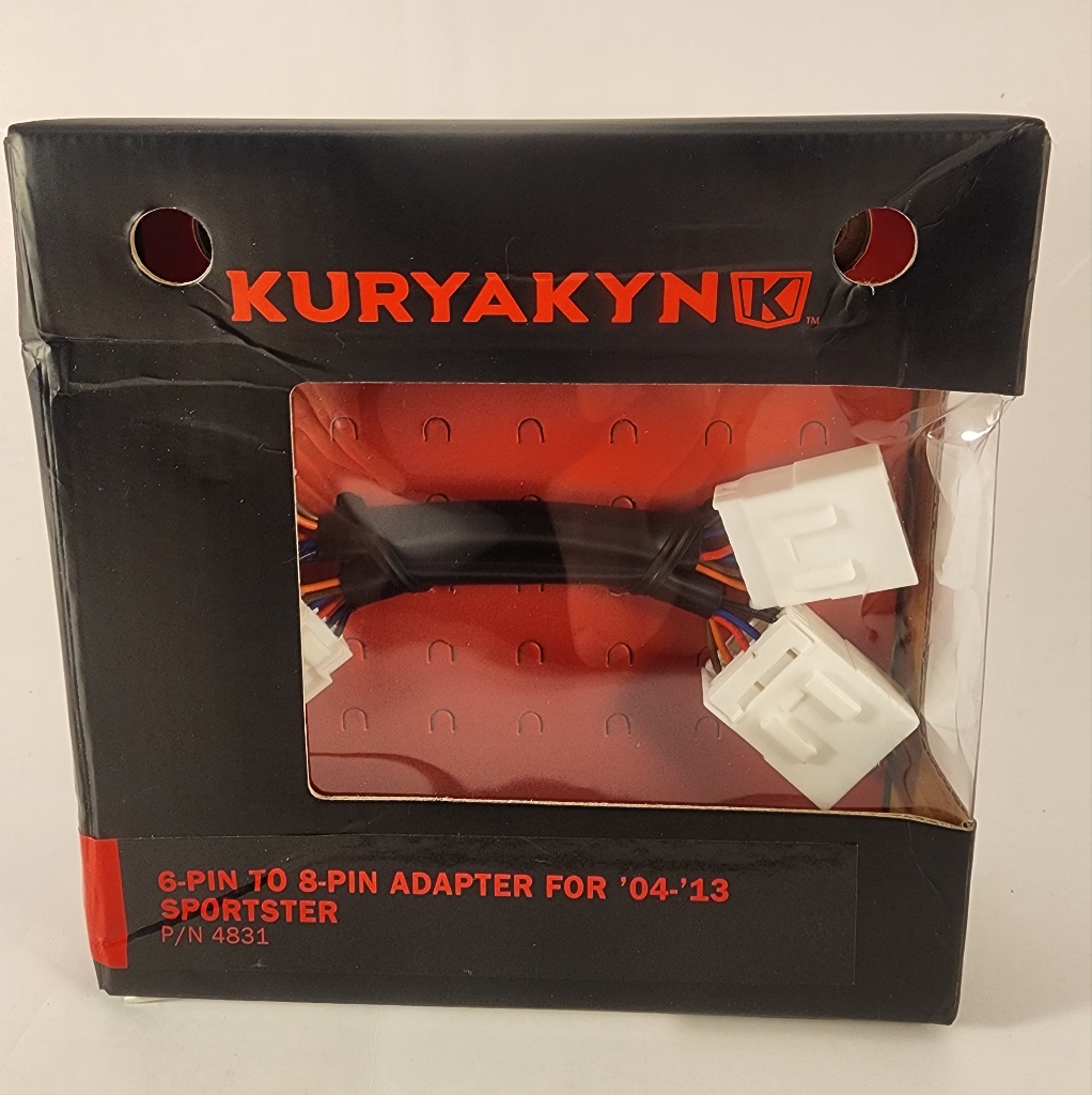 Kuryakyn 4831 Motorcycle Lighting Accessory: 6-Pin To 8-Pin Plug-In Adapter.